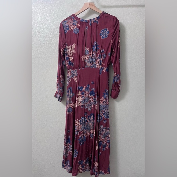 Free People Miranda Printed Midi Dress Size 4 - Picture 9 of 12